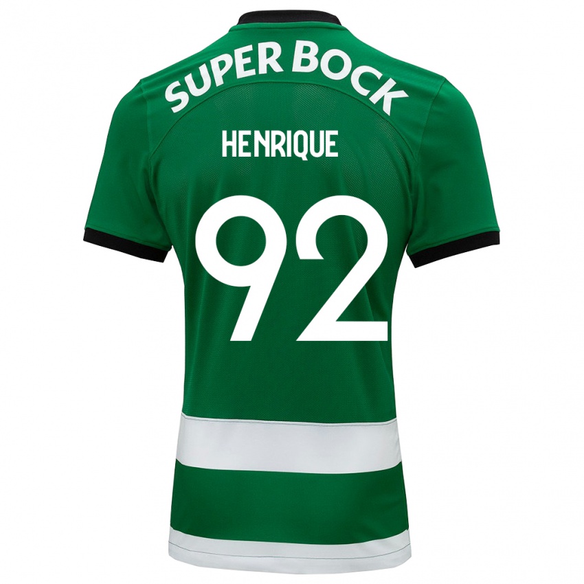 Niño Camiseta Eduardo Henrique #92 Verde 1ª Equipación 2023/24 La Camisa