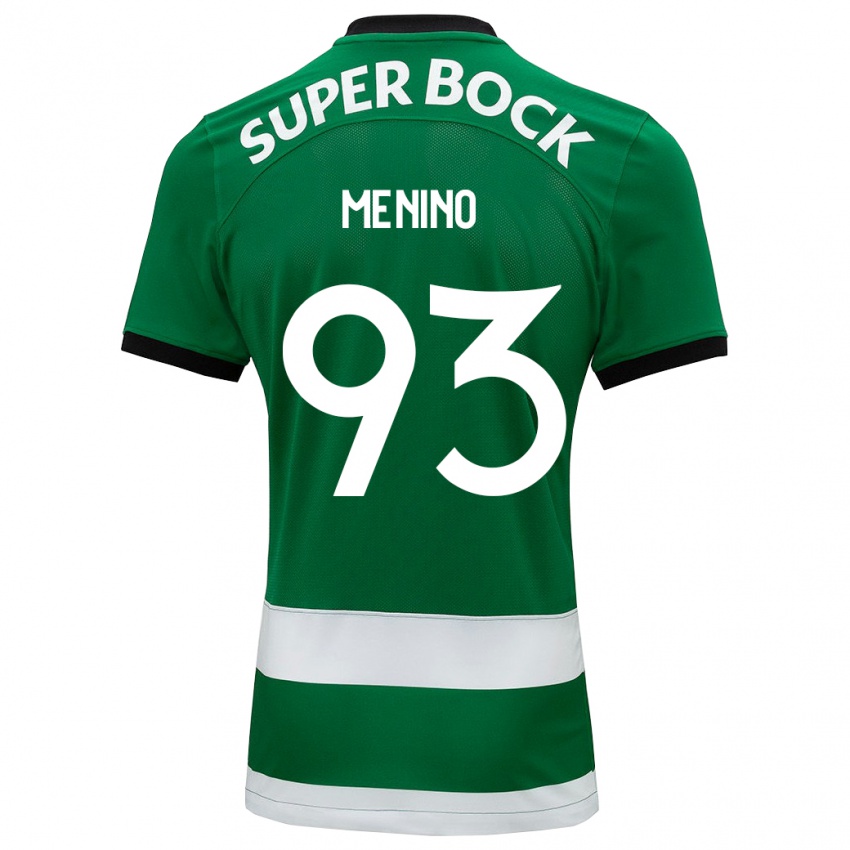 Niño Camiseta Miguel Menino #93 Verde 1ª Equipación 2023/24 La Camisa