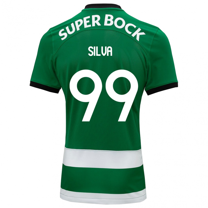 Niño Camiseta Francisco Silva #99 Verde 1ª Equipación 2023/24 La Camisa