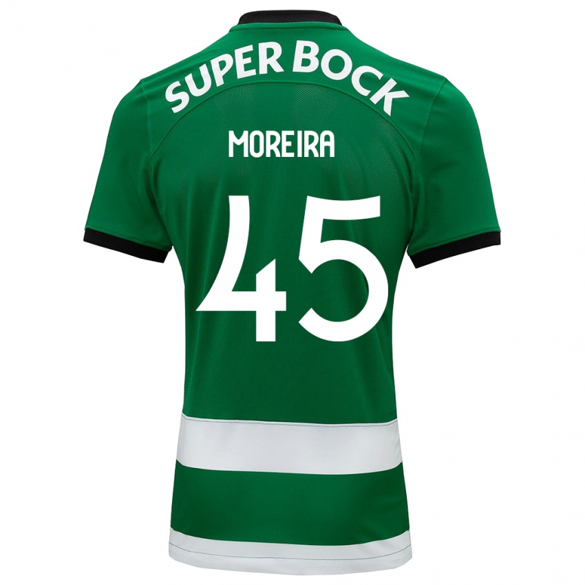 Niño Camiseta David Moreira #45 Verde 1ª Equipación 2023/24 La Camisa