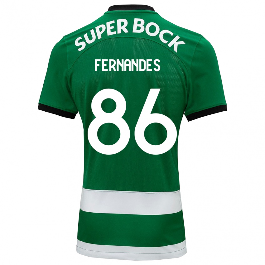 Niño Camiseta Emanuel Fernandes #86 Verde 1ª Equipación 2023/24 La Camisa