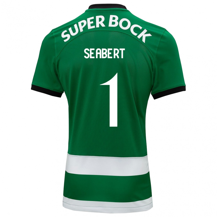 Niño Camiseta Hannah Grace Seabert #1 Verde 1ª Equipación 2023/24 La Camisa