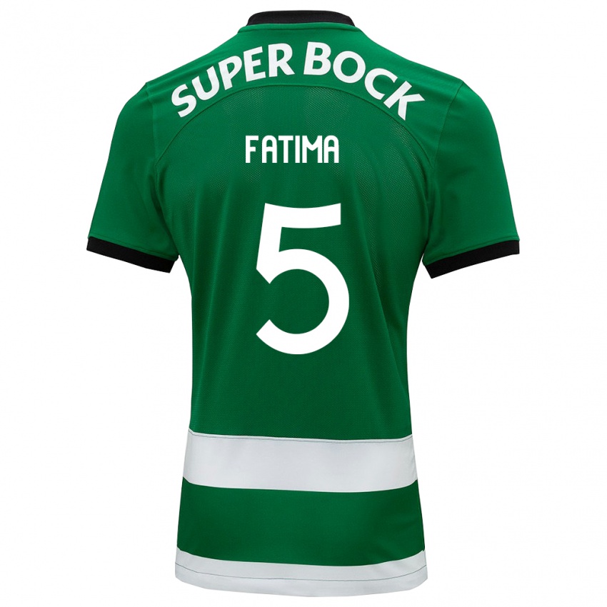 Niño Camiseta Francisca Fatima Aquino Dutra #5 Verde 1ª Equipación 2023/24 La Camisa