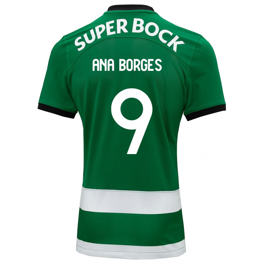 Niño Camiseta Ana Catarina Marques Borges #9 Verde 1ª Equipación 2023/24 La Camisa