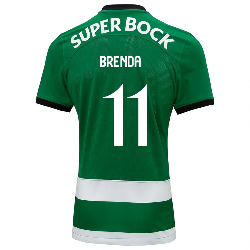 Niño Camiseta Brenda Pérez Soler #11 Verde 1ª Equipación 2023/24 La Camisa