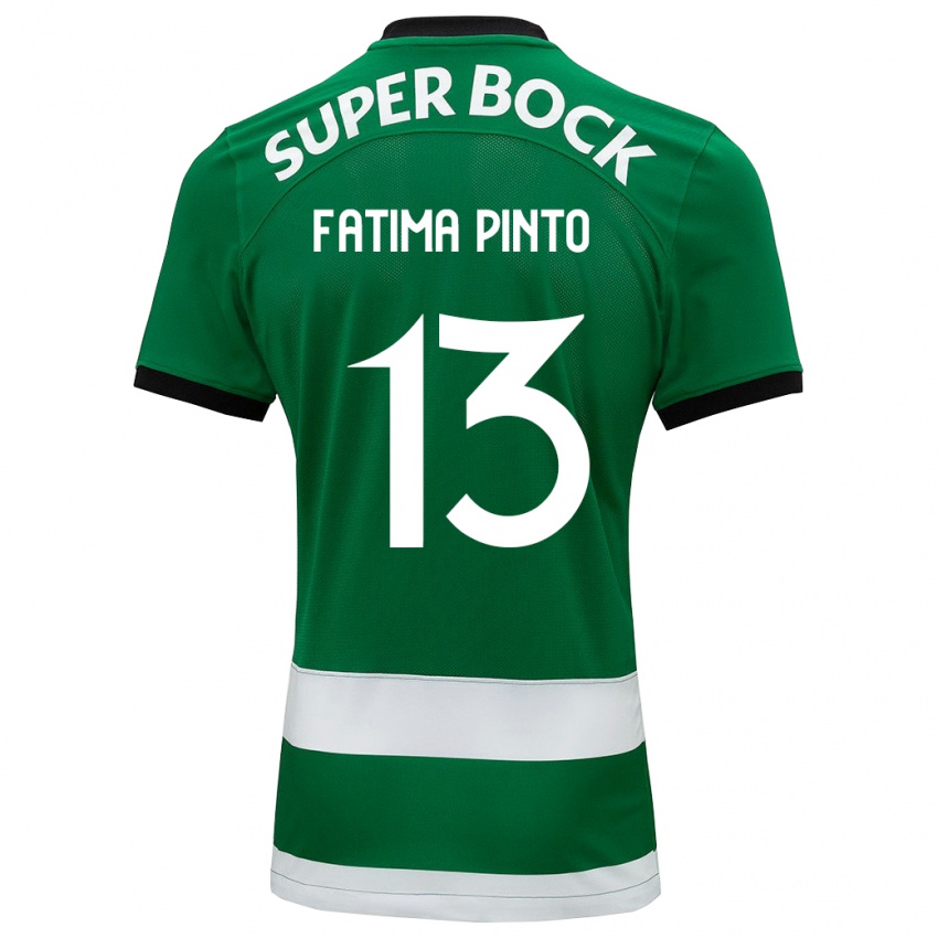 Niño Camiseta Fátima Alexandra Figueira Pinto #13 Verde 1ª Equipación 2023/24 La Camisa