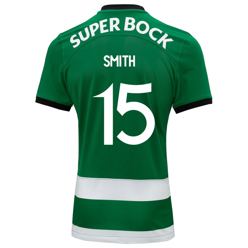 Niño Camiseta Olivia Smith #15 Verde 1ª Equipación 2023/24 La Camisa