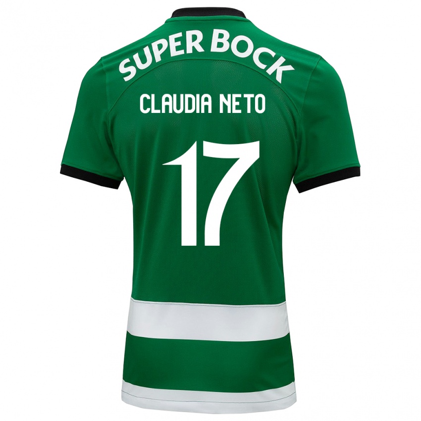 Niño Camiseta Cláudia Teresa Pires Neto #17 Verde 1ª Equipación 2023/24 La Camisa