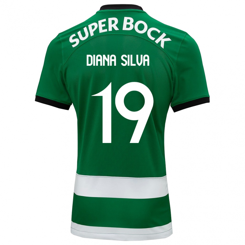 Niño Camiseta Diana Micaela Abreu De Sousa E Silva #19 Verde 1ª Equipación 2023/24 La Camisa