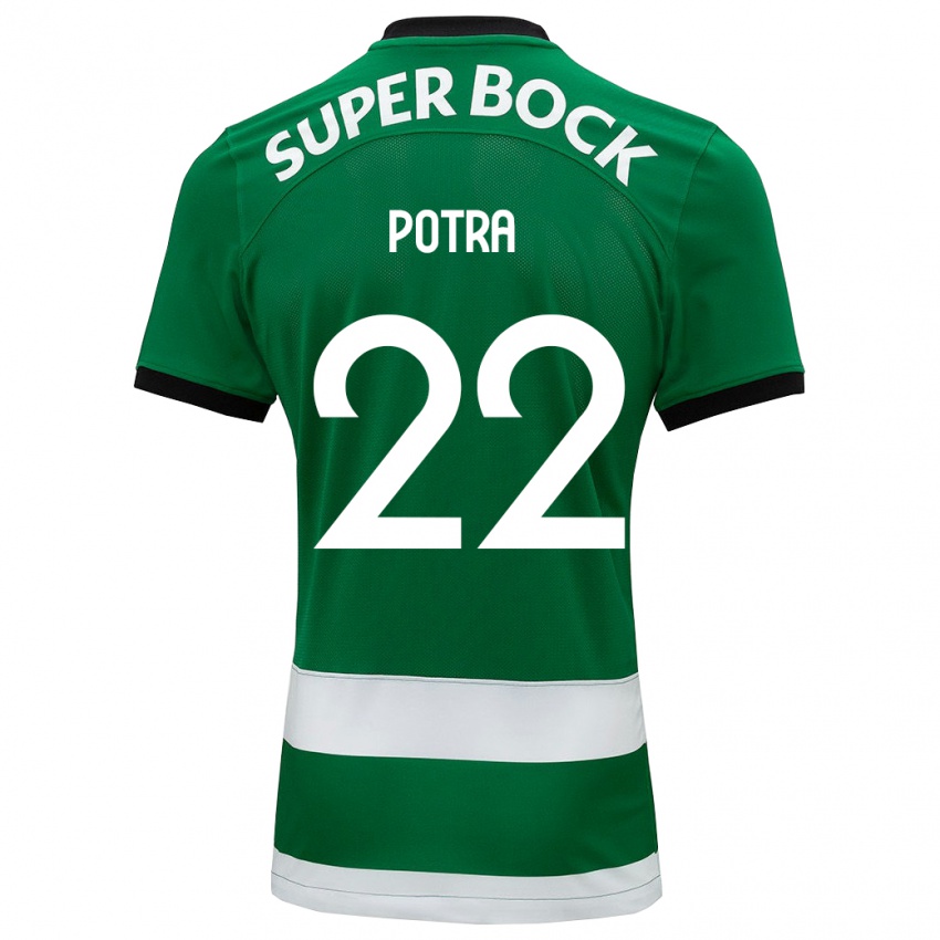 Niño Camiseta Catarina Sofia Branco Potra #22 Verde 1ª Equipación 2023/24 La Camisa