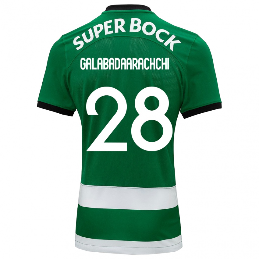 Niño Camiseta Jacinta Galabadaarachchi #28 Verde 1ª Equipación 2023/24 La Camisa