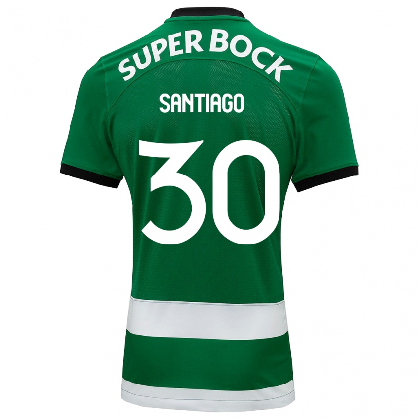 Niño Camiseta Carolina Santiago #30 Verde 1ª Equipación 2023/24 La Camisa