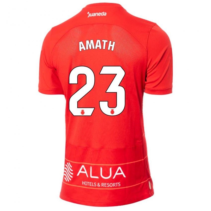 Niño Camiseta Amath Ndiaye #23 Rojo 1ª Equipación 2023/24 La Camisa