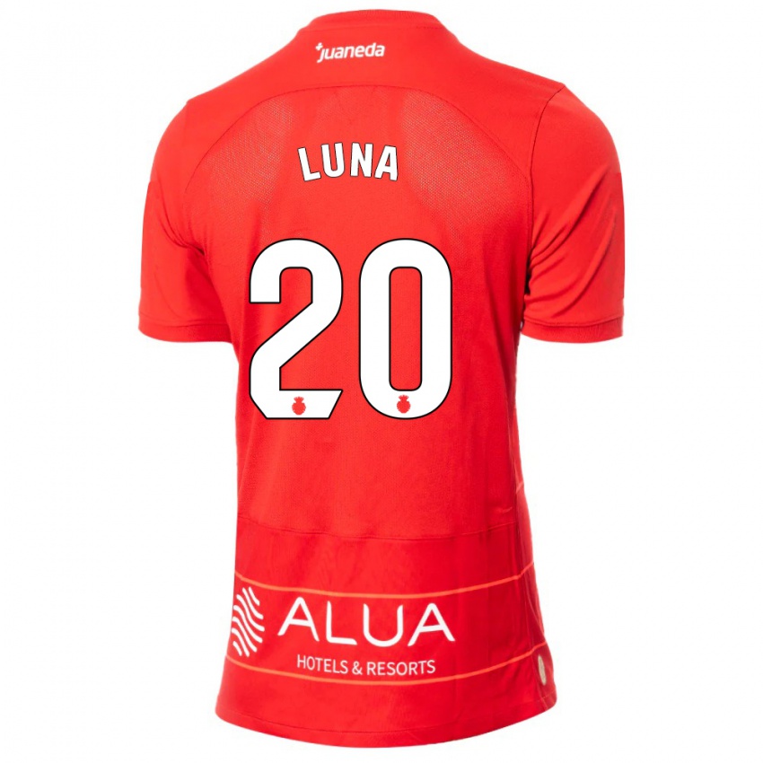 Niño Camiseta Daniel Luna #20 Rojo 1ª Equipación 2023/24 La Camisa