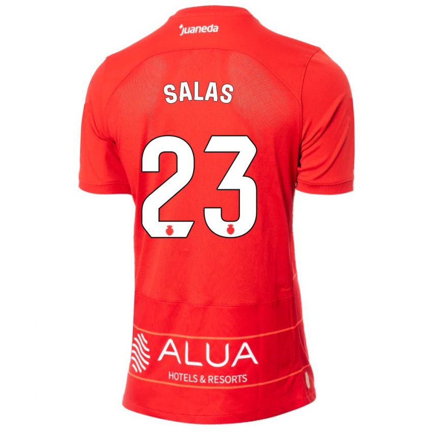 Niño Camiseta Jan Salas #23 Rojo 1ª Equipación 2023/24 La Camisa