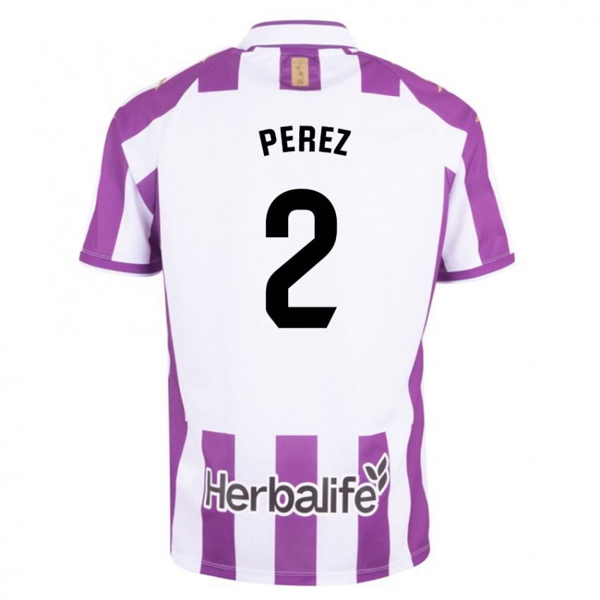 Niño Camiseta Iker Pérez #2 Morado 1ª Equipación 2023/24 La Camisa