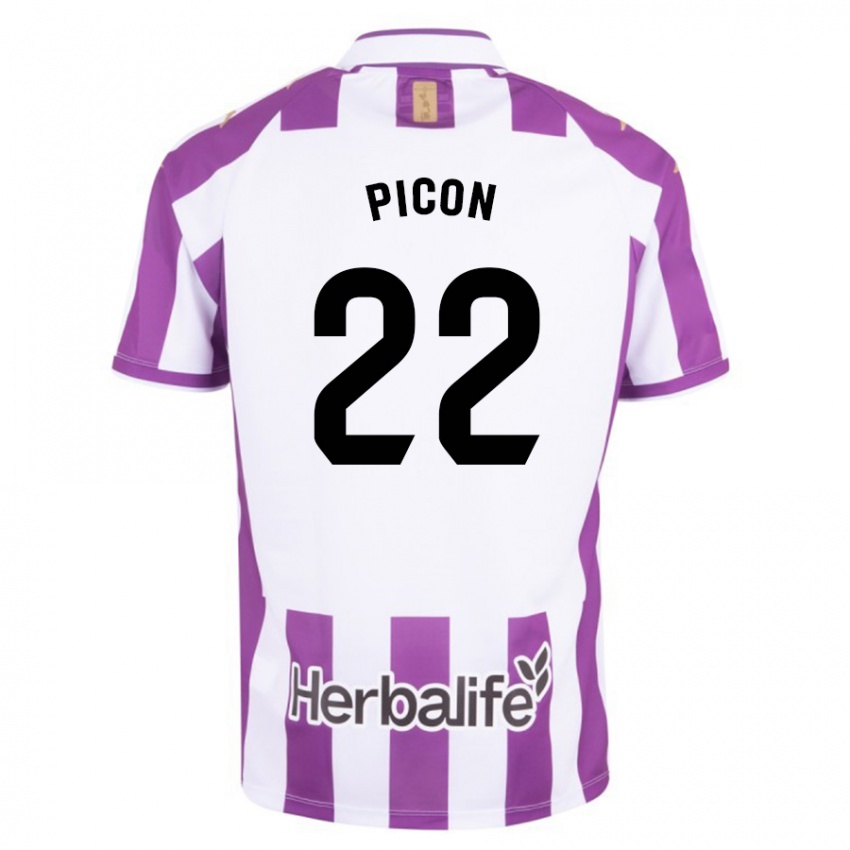 Niño Camiseta Pablo Picón #22 Morado 1ª Equipación 2023/24 La Camisa