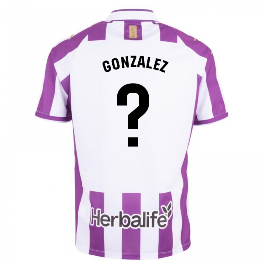 Niño Camiseta Santi González #0 Morado 1ª Equipación 2023/24 La Camisa
