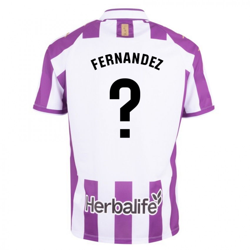 Niño Camiseta Víctor Fernández #0 Morado 1ª Equipación 2023/24 La Camisa