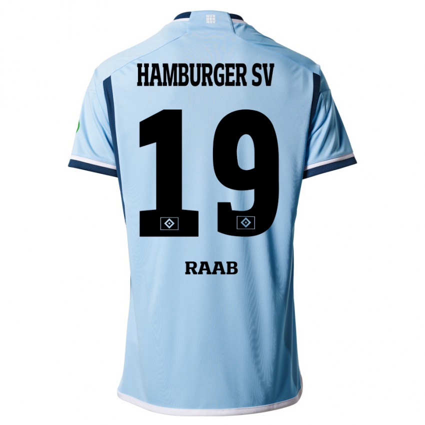 Niño Camiseta Matheo Raab #19 Azul 2ª Equipación 2023/24 La Camisa