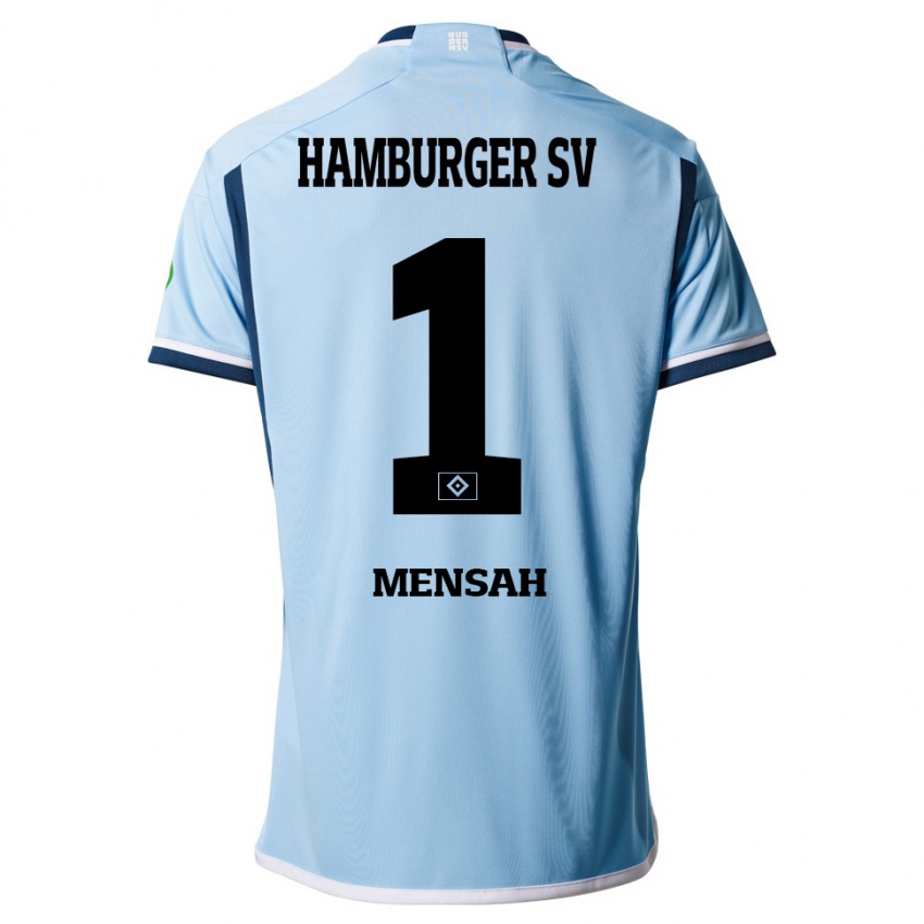 Niño Camiseta Steven Mensah #1 Azul 2ª Equipación 2023/24 La Camisa