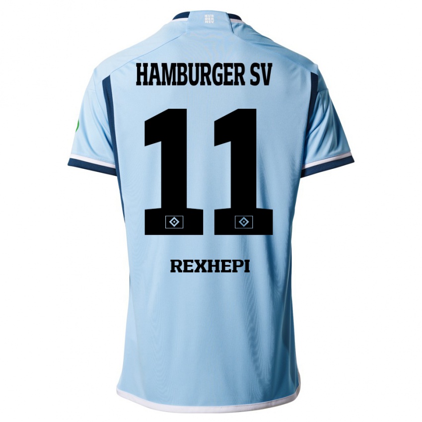 Niño Camiseta Arlind Rexhepi #11 Azul 2ª Equipación 2023/24 La Camisa