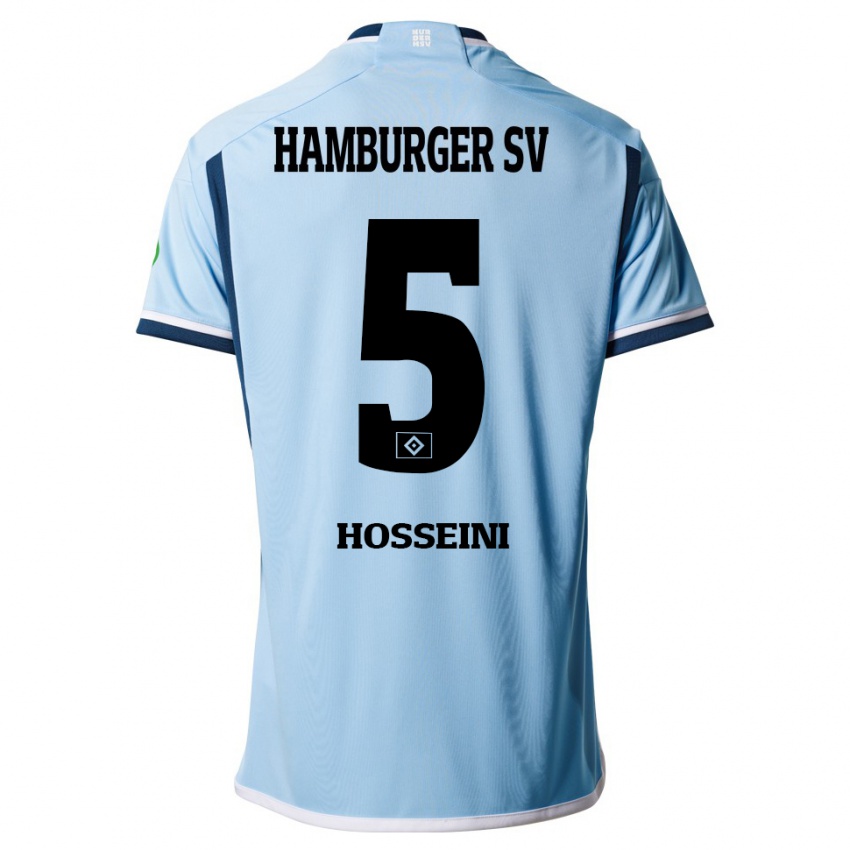 Niño Camiseta Reza Hosseini #5 Azul 2ª Equipación 2023/24 La Camisa