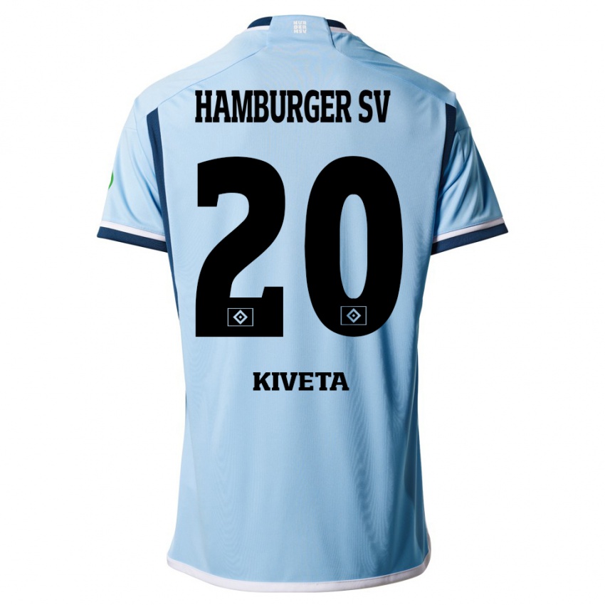 Niño Camiseta Glory Kiveta #20 Azul 2ª Equipación 2023/24 La Camisa