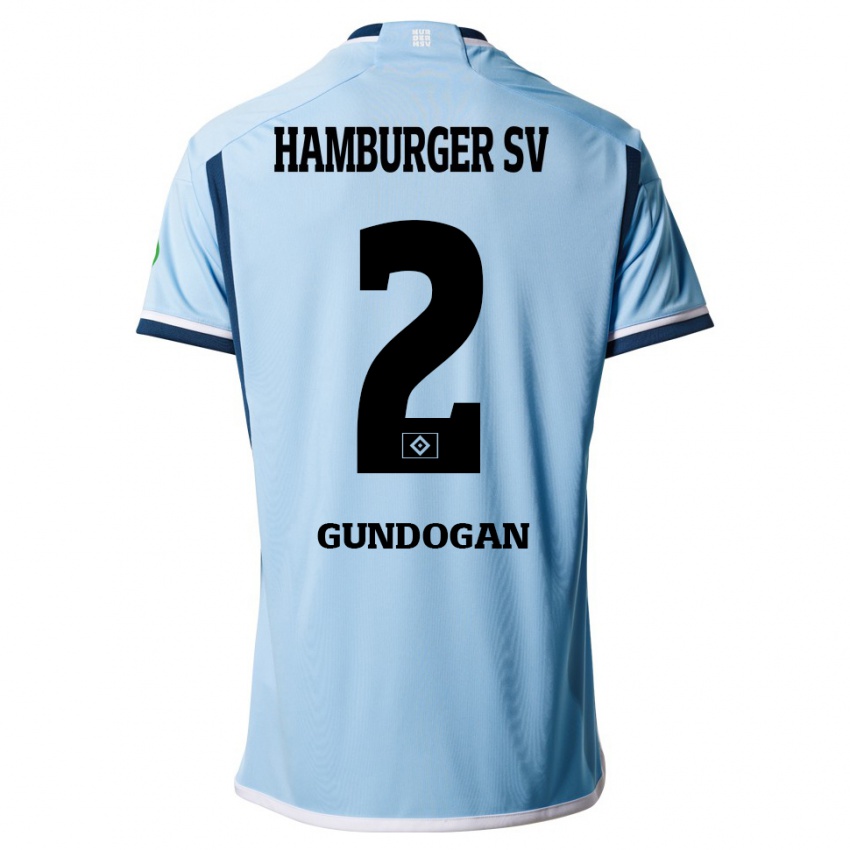 Niño Camiseta Haci Gündogan #2 Azul 2ª Equipación 2023/24 La Camisa