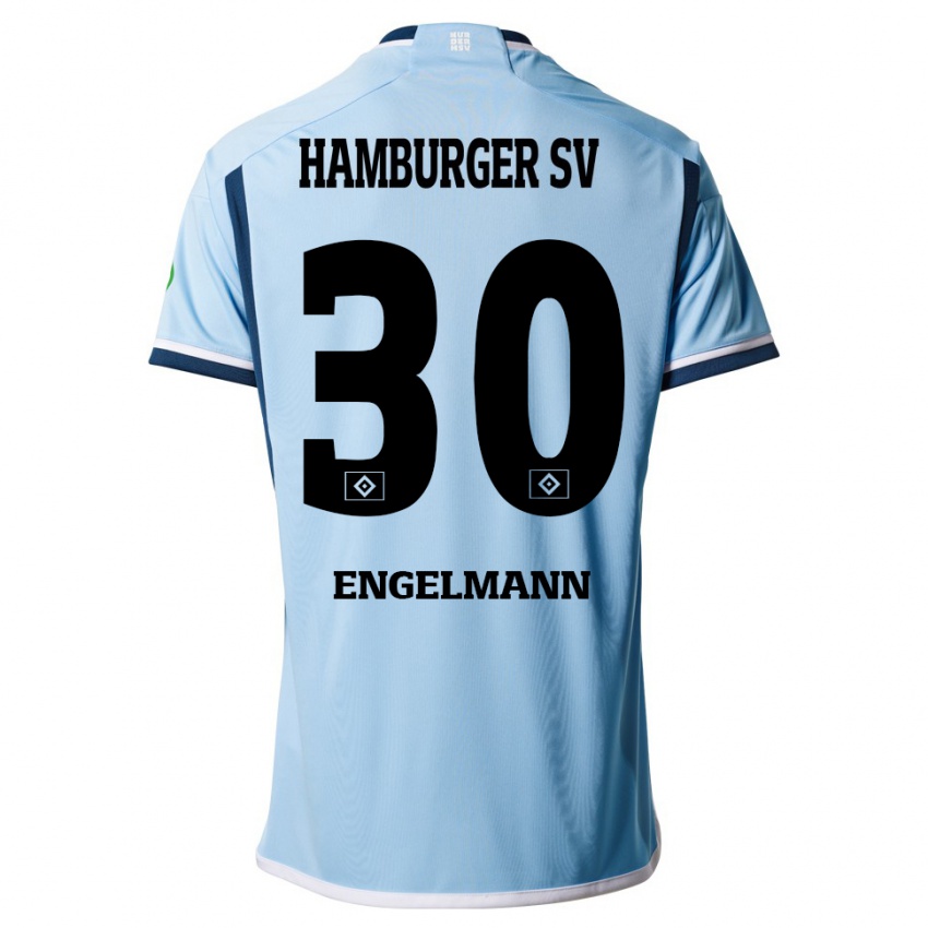 Niño Camiseta Timon Engelmann #30 Azul 2ª Equipación 2023/24 La Camisa