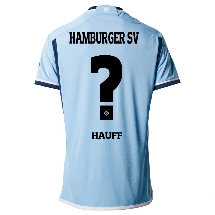 Niño Camiseta Daniel Hauff #0 Azul 2ª Equipación 2023/24 La Camisa