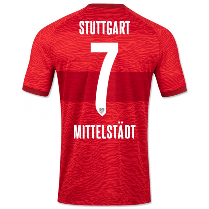 Niño Camiseta Maximilian Mittelstädt #7 Rojo 2ª Equipación 2023/24 La Camisa