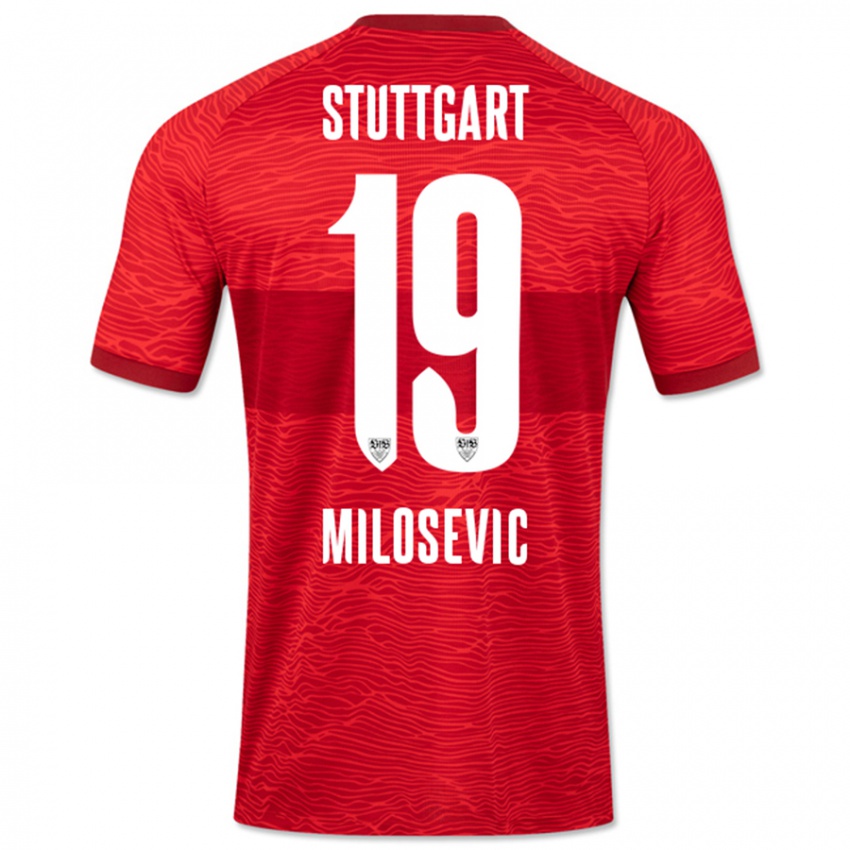 Niño Camiseta Jovan Milosevic #19 Rojo 2ª Equipación 2023/24 La Camisa