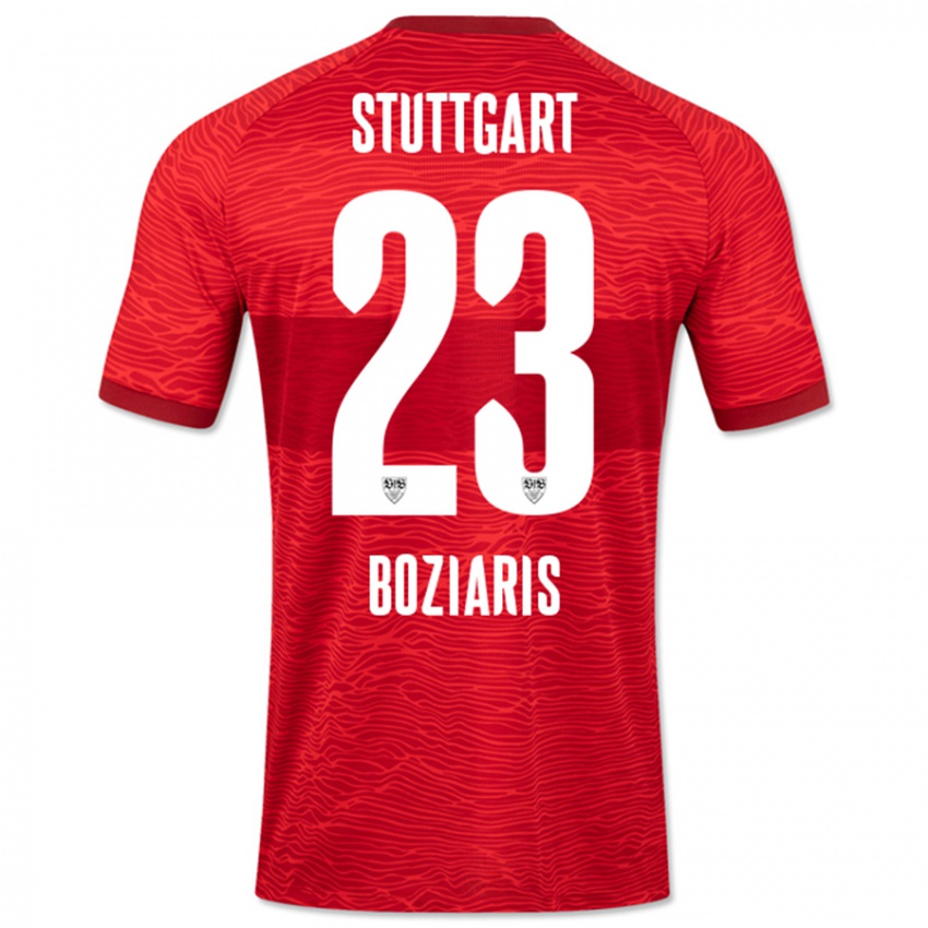 Niño Camiseta Giannis Boziaris #23 Rojo 2ª Equipación 2023/24 La Camisa