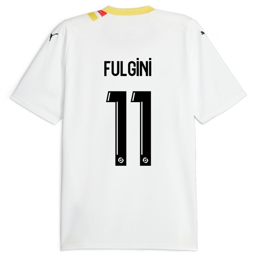 Niño Camiseta Angelo Fulgini #11 Negro 2ª Equipación 2023/24 La Camisa