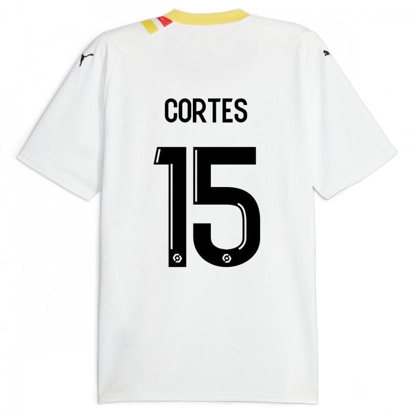 Niño Camiseta Óscar Cortés #15 Negro 2ª Equipación 2023/24 La Camisa