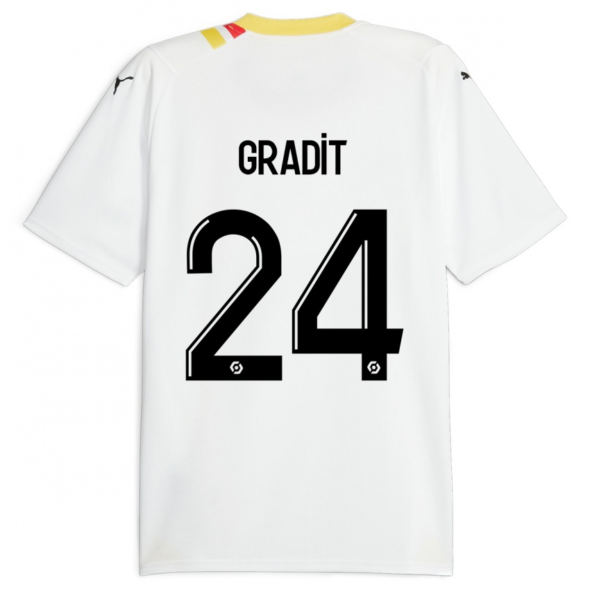 Niño Camiseta Jonathan Gradit #24 Negro 2ª Equipación 2023/24 La Camisa