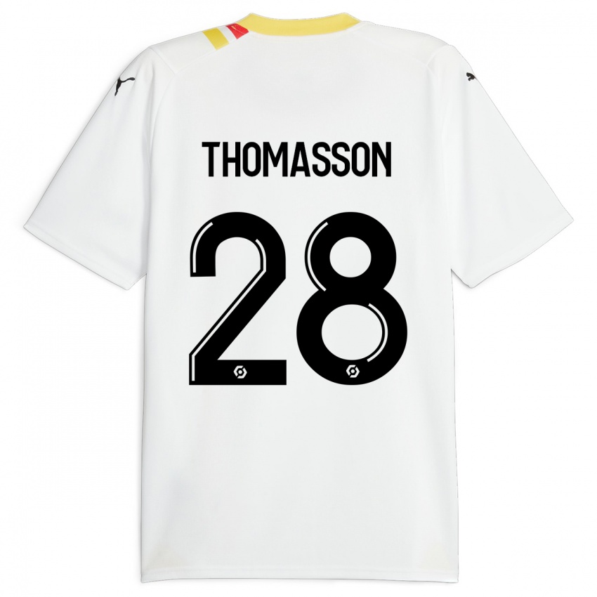 Niño Camiseta Adrien Thomasson #28 Negro 2ª Equipación 2023/24 La Camisa