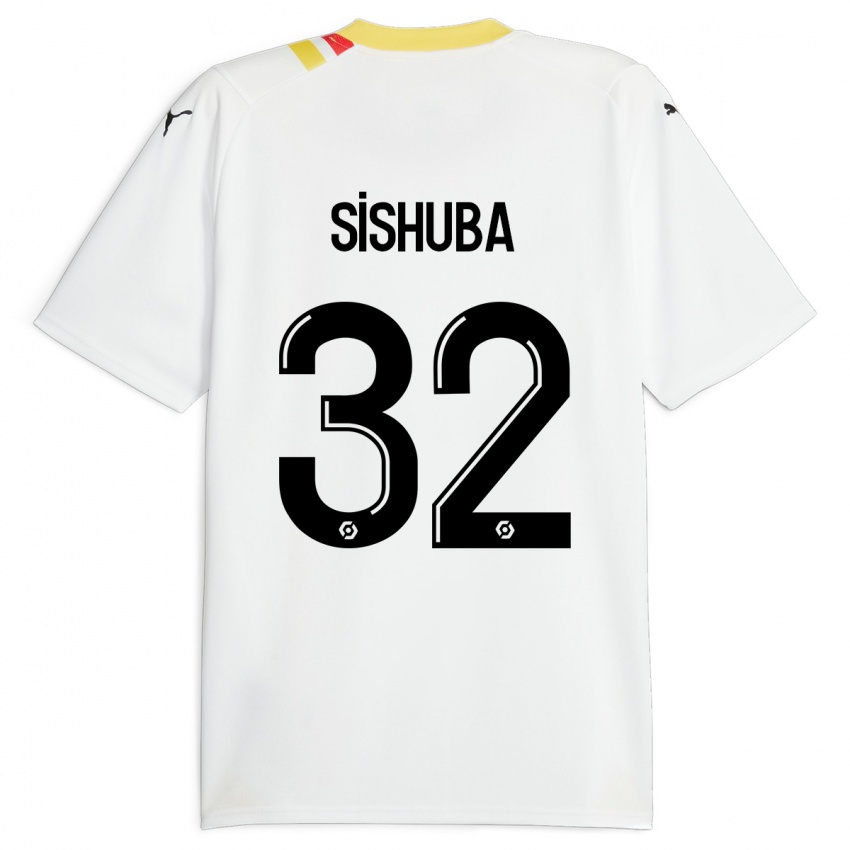 Niño Camiseta Ayanda Sishuba #32 Negro 2ª Equipación 2023/24 La Camisa