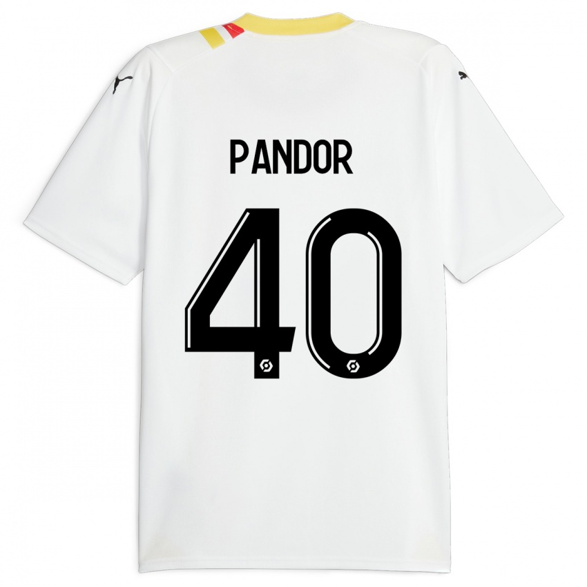 Niño Camiseta Yannick Pandor #40 Negro 2ª Equipación 2023/24 La Camisa