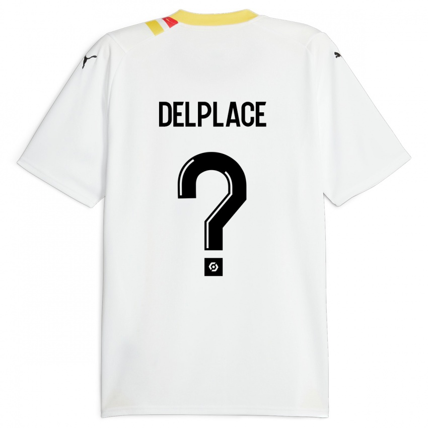 Niño Camiseta Adam Delplace #0 Negro 2ª Equipación 2023/24 La Camisa