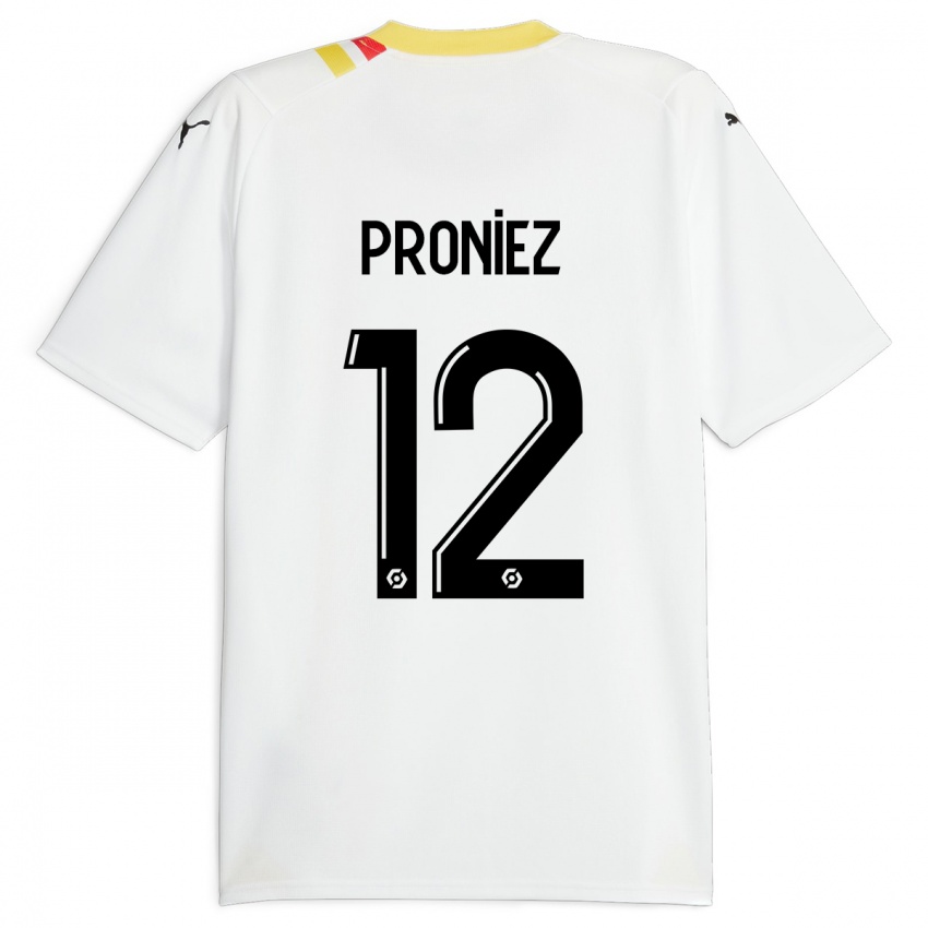 Niño Camiseta Fany Proniez #12 Negro 2ª Equipación 2023/24 La Camisa