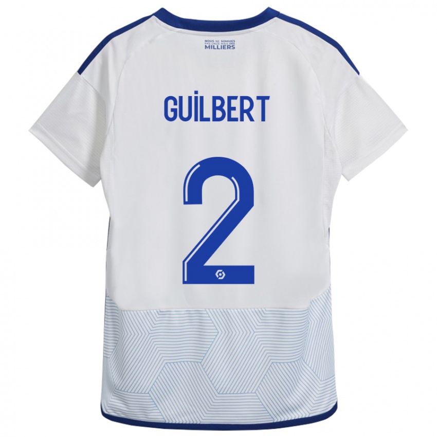 Niño Camiseta Frédéric Guilbert #2 Blanco 2ª Equipación 2023/24 La Camisa