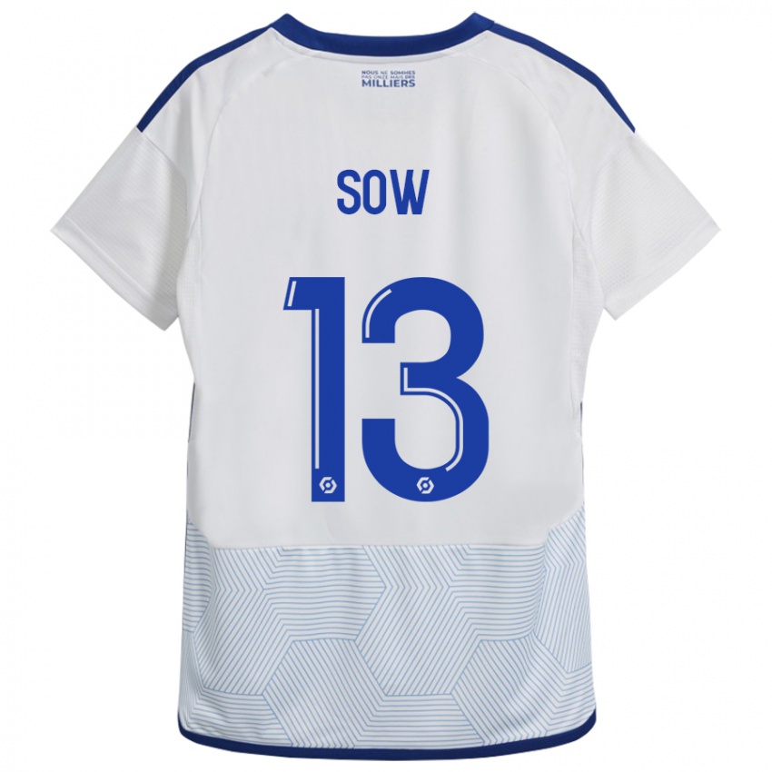 Niño Camiseta Saïdou Sow #13 Blanco 2ª Equipación 2023/24 La Camisa