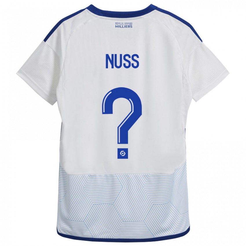 Niño Camiseta Antoine Nuss #0 Blanco 2ª Equipación 2023/24 La Camisa