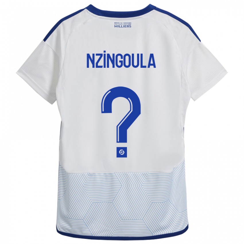 Niño Camiseta Rabby Nzingoula #0 Blanco 2ª Equipación 2023/24 La Camisa