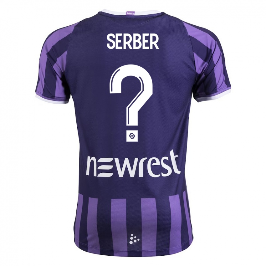 Niño Camiseta Kléri Serber #0 Morado 2ª Equipación 2023/24 La Camisa