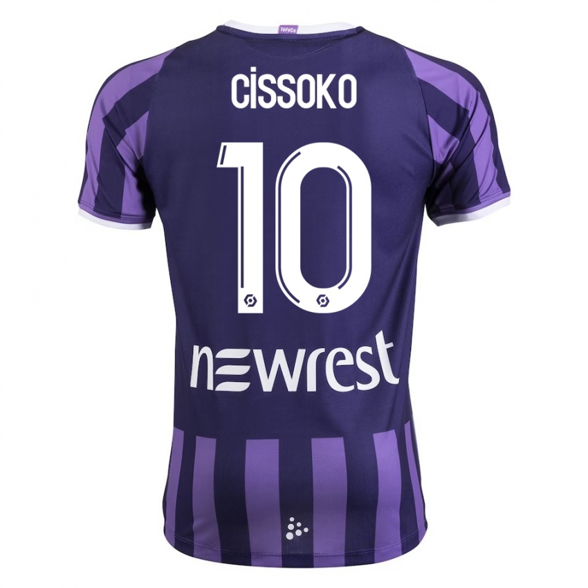 Niño Camiseta Ibrahim Cissoko #10 Morado 2ª Equipación 2023/24 La Camisa