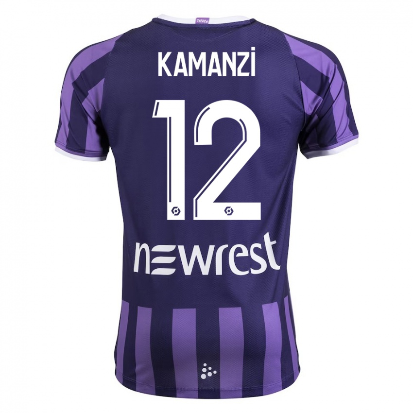 Niño Camiseta Warren Kamanzi #12 Morado 2ª Equipación 2023/24 La Camisa