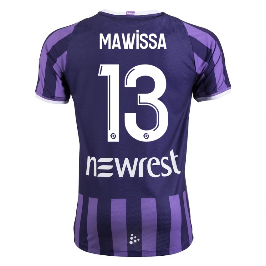 Niño Camiseta Christian Mawissa Elebi #13 Morado 2ª Equipación 2023/24 La Camisa